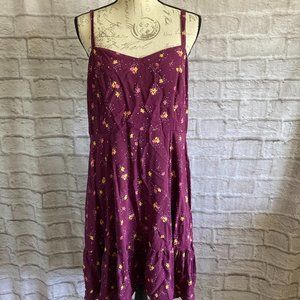 Old Navy Floral Cami Dress With Ruffle Hem Size L